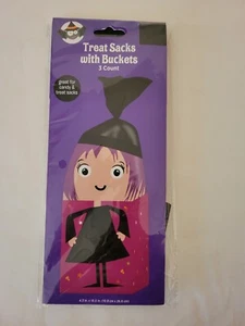 Sacos de golosinas de Halloween con cubos 3ct ¡NUEVO EN PAQUETE! - Imagen 1 de 3