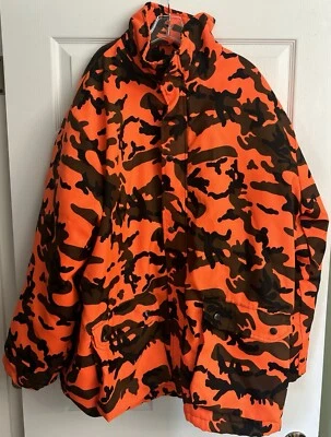 Chaqueta de Camuflaje Winchester Naranja De Colección Caza *Edición Cremallera*Sin Capucha* Talla L Foto 1 de 4