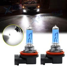 2Pcs 55W H11 Halogen Fog Driving Light Bulbs 6000K White For Mazda 5 6 2006-2017