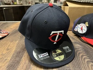 Minnesota Twins 7 1/2 Fitted New Era Cap 50th Anniversary New - Picture 1 of 5