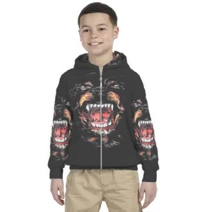Kids Hoodie Rottweiler Design Hoodie Unisex For Children - Picture 1 of 4