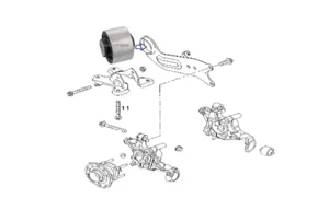 PER SAAB 9-3 2PZ BUSH BRACCIO POSTERIORE 03-12 - Foto 1 di 2