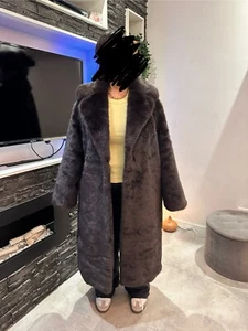 Oversized-Mantel aus Webpelz in L - Bild 1 von 3