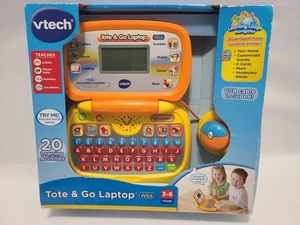 2011 Vtech Tote & Go Laptop Web Orange & Yellow Corded Mouse - NEW - Picture 1 of 6