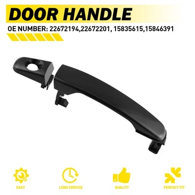 Para 2005-2009 Chevy Equinox maçaneta externa dianteira esquerda lado do motorista preta - Imagem 1 de 4