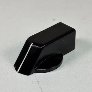VTG Black Rectangular Fader Pointer Knob for Guitar Amp 1960s w .24" Shaft QTY - Picture 1 of 11
