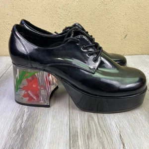 Funtasma Boots Mens Size M 10-11 Black Floating Fish Heels Oxford Men PIMP - Picture 1 of 11