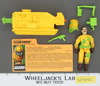 Clean-Sweep V1 100% Completo G.I. Figura de acción Hasbro Joe 1991 vintage Foto 1 de 2