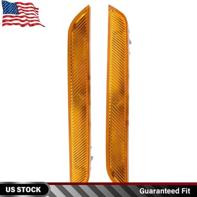 2X Parachoques delantero ámbar reflectores laterales para BMW X6 E71 E72 X5M 2008-2014 2010-2013 Foto 1 de 4