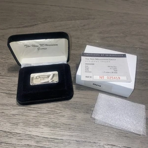 Barra de lingotes acuñada lingote de plata oficial de 1 oz The New Millennium Group No.25419 - Imagen 1 de 13