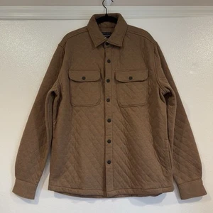 Kenneth Cole New York Long Sleeve Snap Quilted Shirt Jacket Shacket Men Medium - Picture 1 of 13