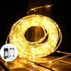 30m LED Lichterschlauch Party Lichtschlauch Außen/Innen Lichterkette Warmweiß DE - Bild 1 von 17