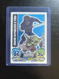 Star Wars Force Attax ‘Anakin Skywalker and Yoda’ Rare T1 Trading card - Picture 1 of 7