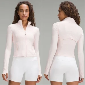 Lululemon Define Cropped Jacket Strawberry Milkshake Sz 10 - Picture 1 of 8