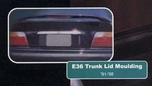 Stainless Chrome Trunk Lid Trim For 1991-1999 BMW E36 3-Series Sedan Coupe Ti M3 - Picture 1 of 7