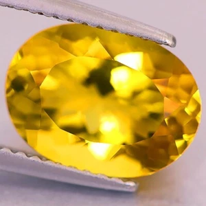 2.84CT CITRINE QUARTZ GOLDEN YELLOW COLOR UNHEATED FANCY LOOSE GEMSTONE (BRAZIL) - Picture 1 of 6