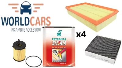 KIT TAGLIANDO 3 FILTRI 4 LT LITRI DIGITEK 0W30 FIAT PANDA 0.9 TWIN AIR DAL 2012