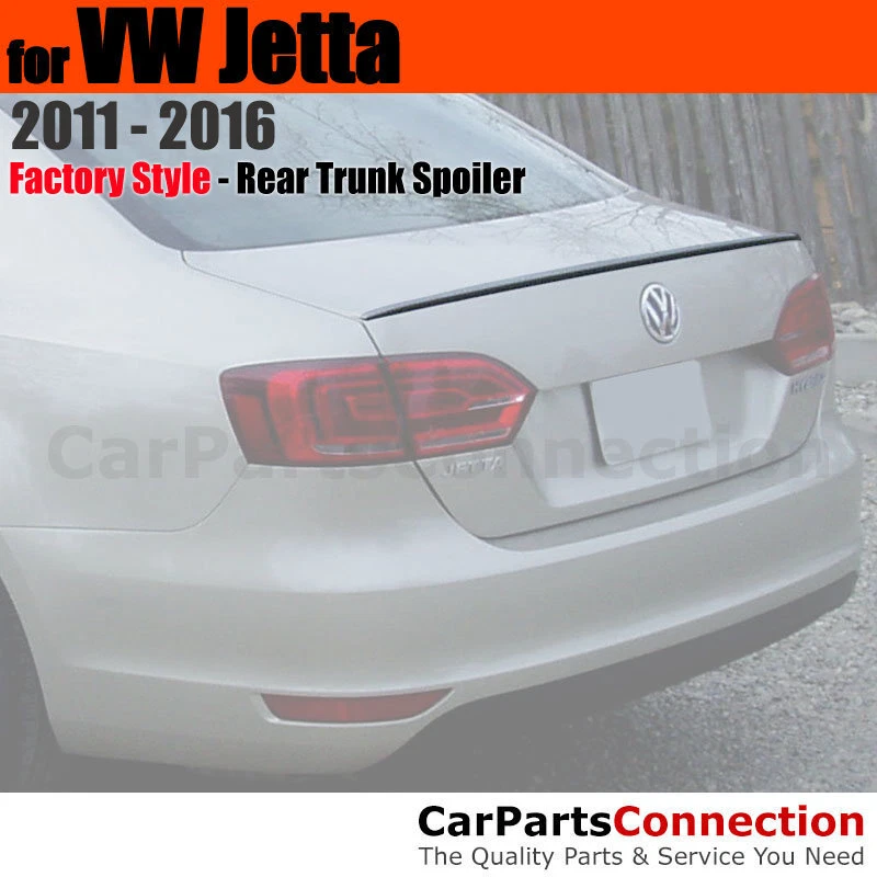 Primer ABS Rear Trunk Spoiler Aero Wing For 2011+ Volkswagen VW Jetta No Drill - Image 1 of 1