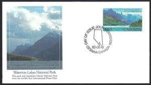 🍁Canada #935 "Waterton Lakes" Brand New 1982 Fleetwood Cover - Picture 1 of 2