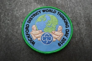 Wickford World Thinking Day 2019 Girl Guides patch tissu insigne - Photo 1 sur 2