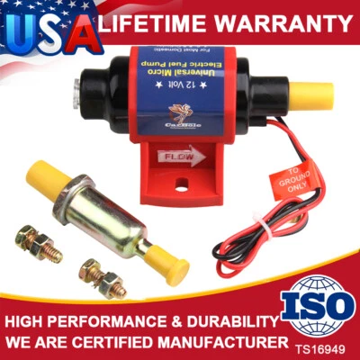 Universal Electric Fuel Pump Carburetor 12V Applications 35 GPH Gasoline 4-7 PSI - Image 1 of 4