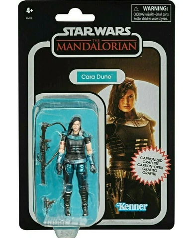 Star Wars Vintage π₯ CARA DUNE π₯ 3.75" Carbonite Mandalorian Figure Gina Carano Cover