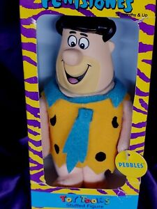 The Flintstones Fred 6” Plush With Vinyl & plush Toy NIB ERROR NAME TAG MISTAKE