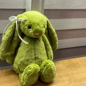 Original Hot Jelly Cat Classic Shy Rabbit 18Cm Green Bonnie Rabbit Doll Cat and - Picture 1 of 12