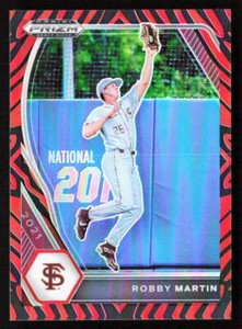 2021 Panini Prizm Draft Picks Robby Martin Tiger Stripes /99 #PDP198 FSU