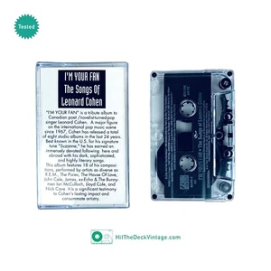 I'm Your Fan - The Songs Of Leonard Cohen Cassette Tape (1991) VA PROMO TESTED - Picture 1 of 4