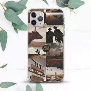Western Collage Trendy Cowboy Retro Case For iPhone SE 11 12 13 14 15 Pro Max X - Picture 1 of 1