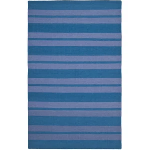 SAFAVIEH Dhurries DHU203A Turquoise / Lavender Rug - Picture 1 of 13