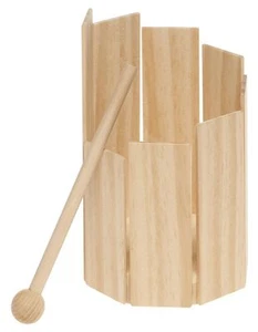 Bausatz Rührtrommel zum Basteln Instrument Holz Musik Kinder Spielzeug - Bild 1 von 3