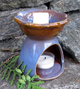 Calentador de cerámica púrpura para cera fundida difusor de aceite fragante quemador de tealight de tulipán - Imagen 1 de 2
