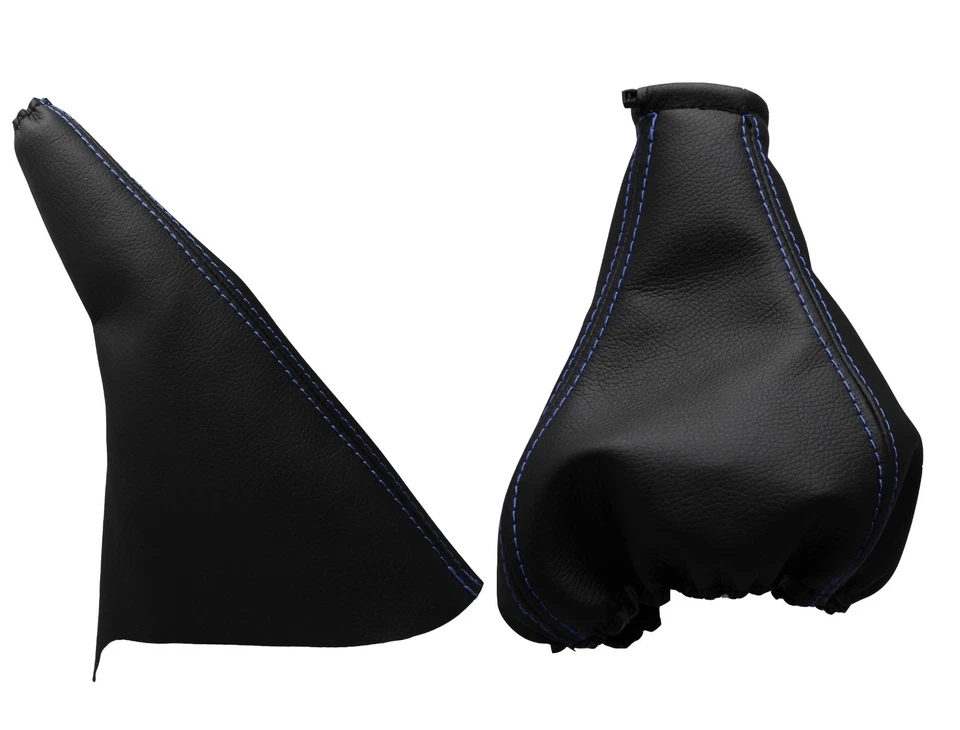 Para OPEL VECTRA A 88-95 Fuelle Palanca de Cambio y Freno - Costura Azul Claro - Imagen 1 de 1