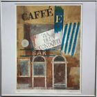 Lithografie Helge Ernst 1916-1991 Cafe Greco Rom Via Condotti Komposition