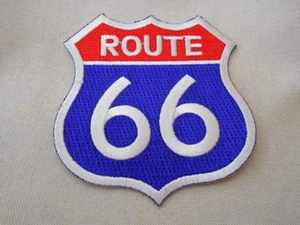 ROUTE 66 NEU AUFBÜGLER/AUFNÄHEN NAMEN PATCH TAG - Bild 1 von 1
