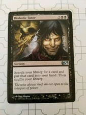 MTG Diabolic Tutor M12 ** Actual Photos** Magic the Gathering