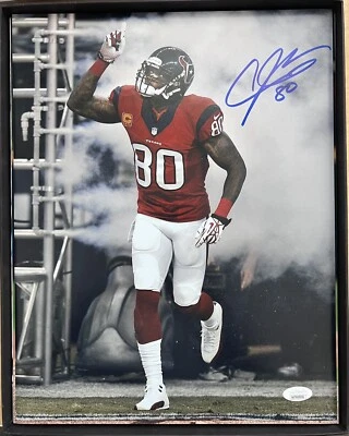 Andre Johnson Signed 11x14 Photo *JSA Witness COA* WIT935351 Houston Texans HOF - Image 1 of 2