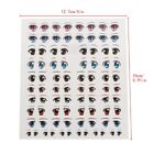 Eyes Stickers Figurine for Doll Face Organ Paster Clay Cartoon Decals