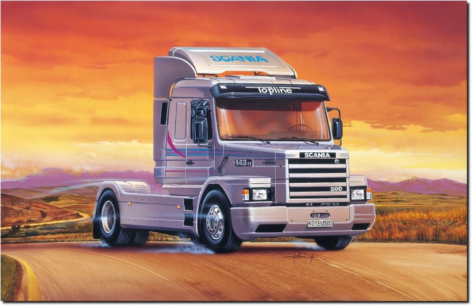 Scania T 143m 500 Topline Camion Truck 1:24 Plastic Model Kit 0736 ITALERI - Immagine 1 di 1
