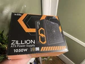 Super Flower Zillion ATX Power Supply 1050W 80 Gold Plus ATX 3.1 Black PSU New - Photo 1/4