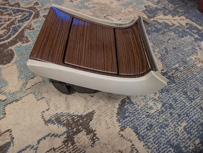 🔥 03-06 NBS Escalade Center Console Cup Holder Woodgrain Gray Grey GM OEM - Image 1 of 4