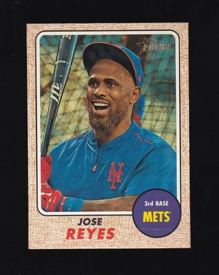 2017 Topps Heritage Jose Reyes #332 New York Mets - Image 1 of 2