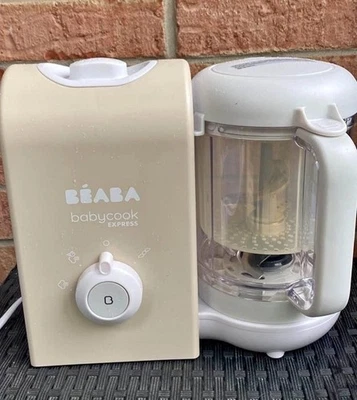 Béaba Babycook Express Baby Food Maker, Oat; Steam, Cook, Blend, Dishwasher Safe - Image 1 of 4