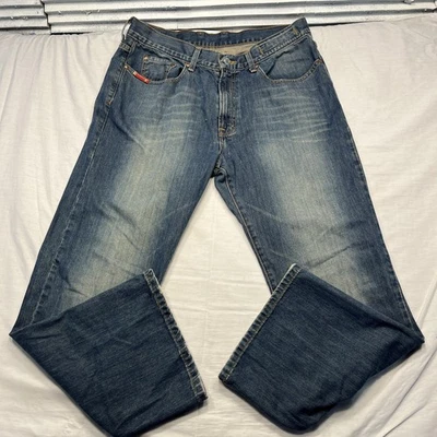 Vintage Guess Jeans Mens 36x30 Blue Denim Straight Leg Five Pocket Zip Fly - Image 1 of 4