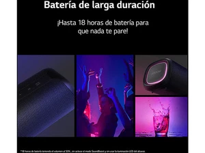 LG XG5QGR XBOOM Go, 20W, Bluetooth, 18h, Gris expo en caja, sin accesorios- - Imagen 1 de 8