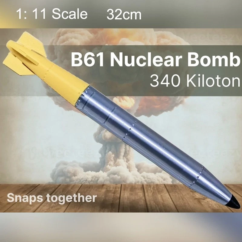 Impreso en 3D 32cm 1:11 Modelo Militar América B61 Bomba Nuclear Colección de Misiles Foto 1 de 4