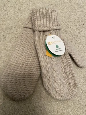 SANTACANA Madrid шерсти и кашемира смесь овсянки вязаные перчатки варежки новый - Изображение 1 из 4