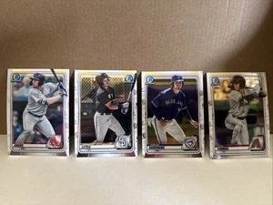 2020 Bowman Chrome Prospects Lot Casas, Little, Groshans, Thomas MLB - Picture 1 of 6